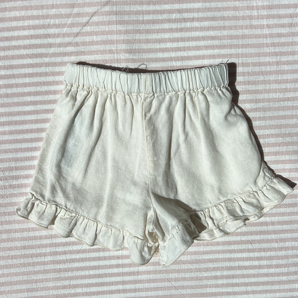 Zara Ivory White Ruffle Shorts size 3-4 Years - Picture 5 of 5